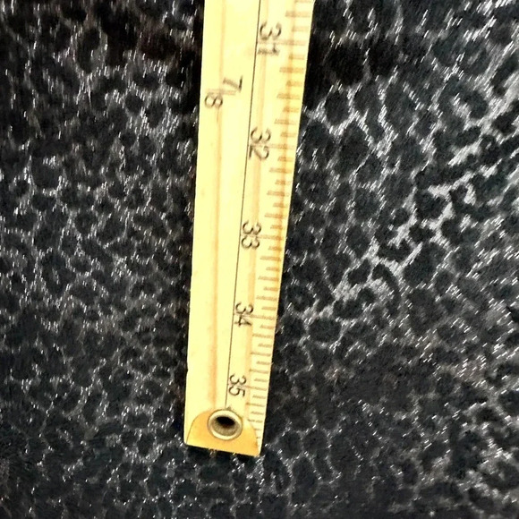 Michael Kors Midi Sheath Dress Womens 10 Black Animal Cheetah Sleeveless Chic - Picture 4 of 9